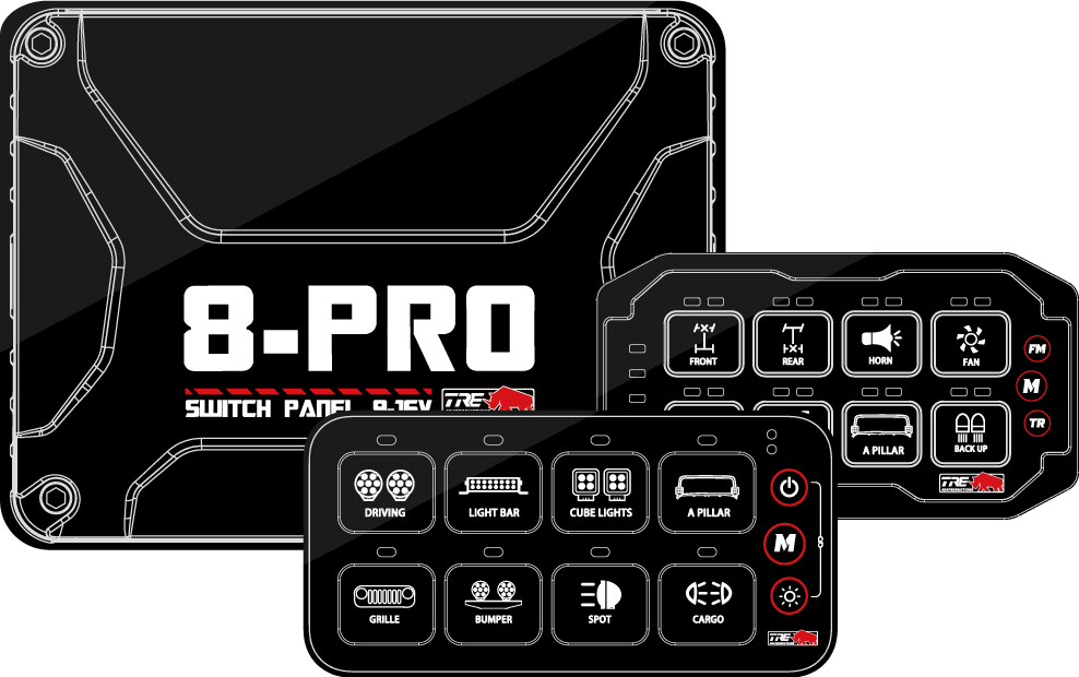 8-Pro Switch Panel – Zepka Customs / TRE4X4 USA